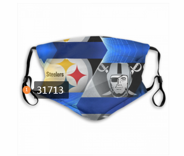 2020 NFL Pittsburgh Steelers 2606 Dust mask with filter